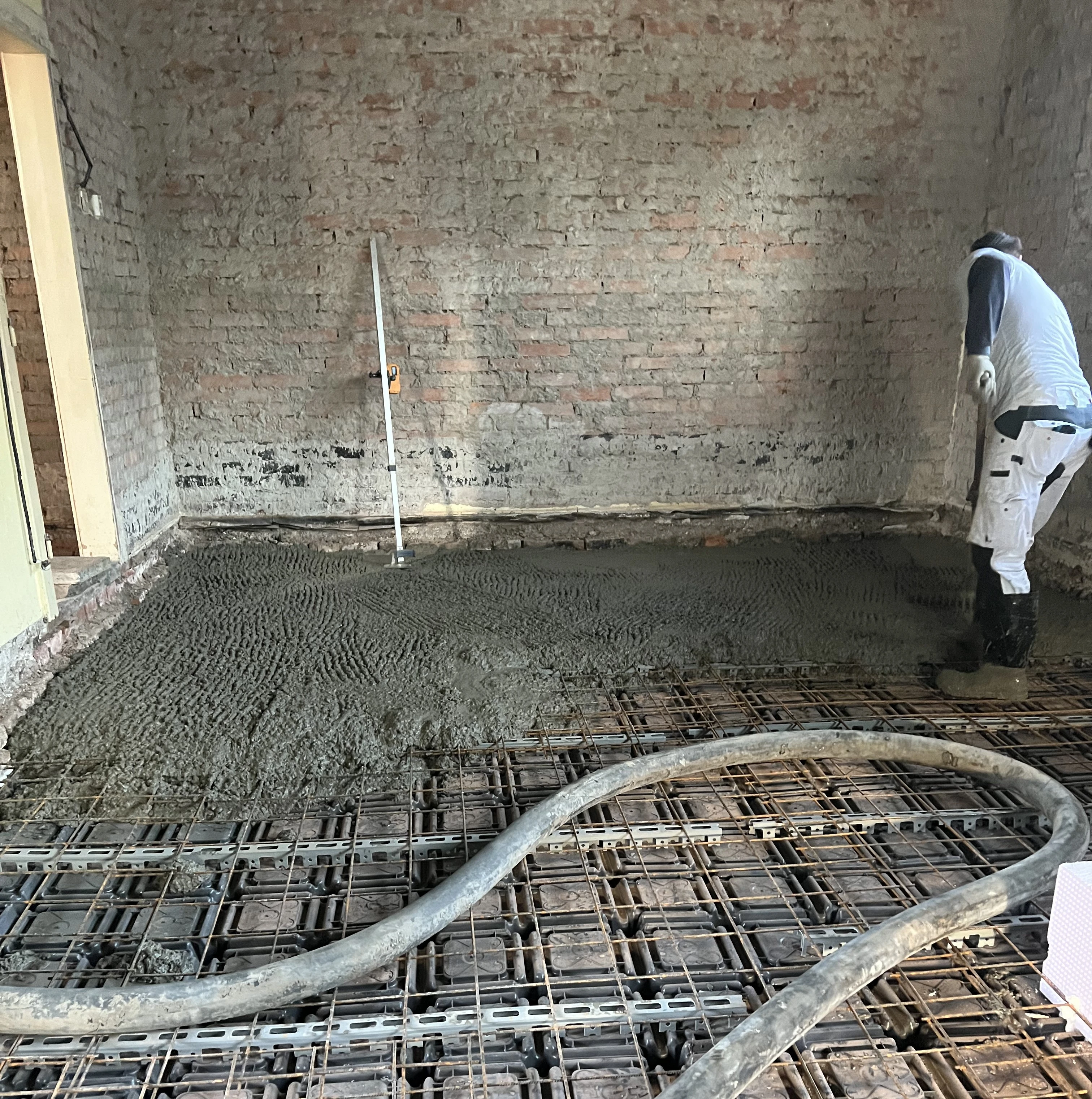 Rekonstrukce domu Olomouc betonáž