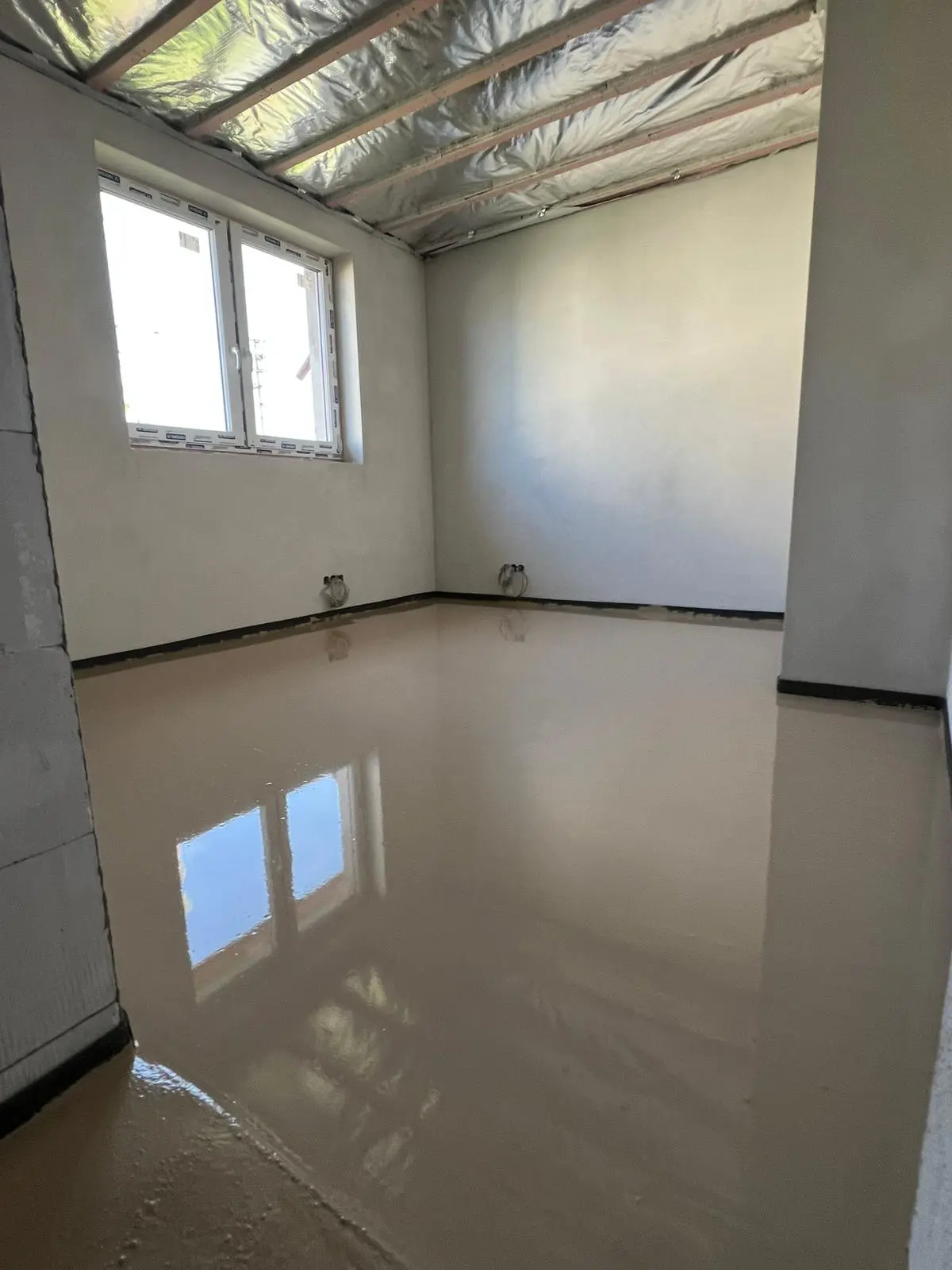 Anhydritová podlaha rodinný dům Šternberk