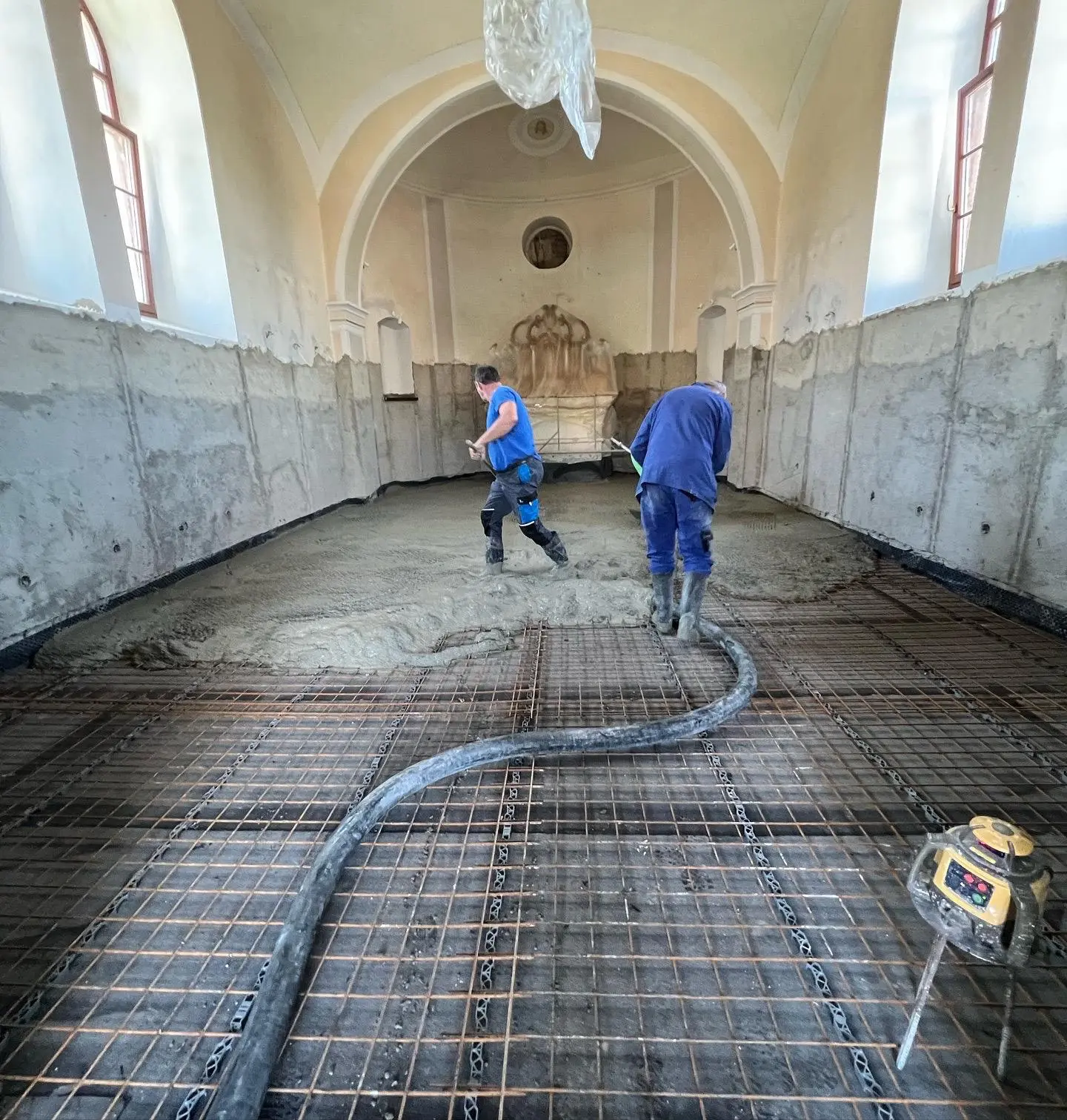 Betonáž Kostelu Opava