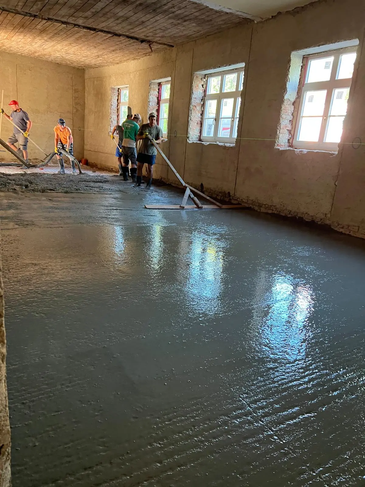 Betonáž Wellness střediska Mohelnice