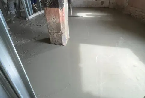 Anhydrit v novostavbě