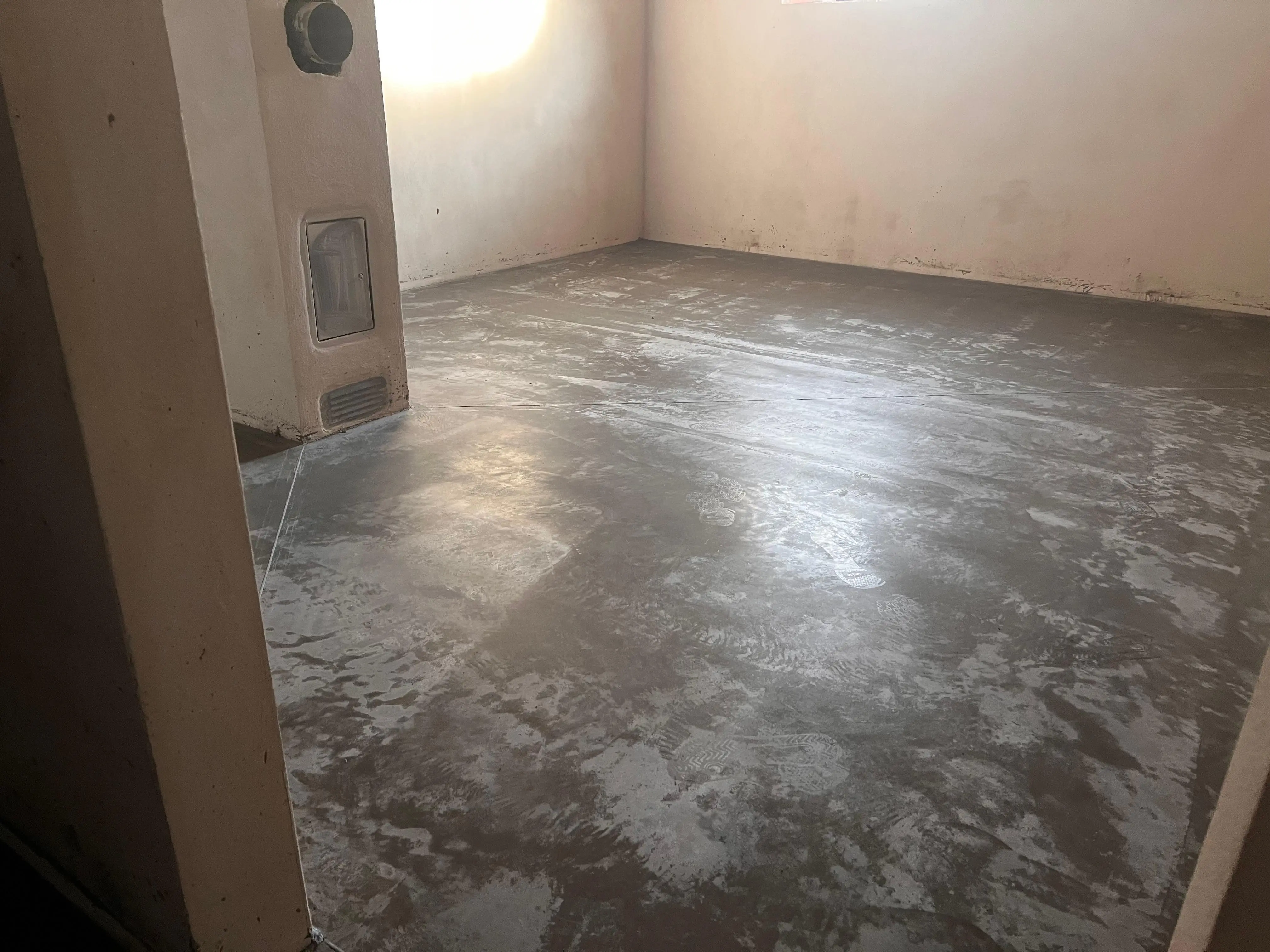 Leštěný beton v rodinném domě