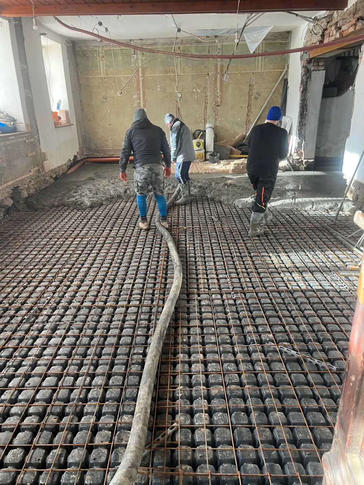 Betonáž ubytovny Olomouc