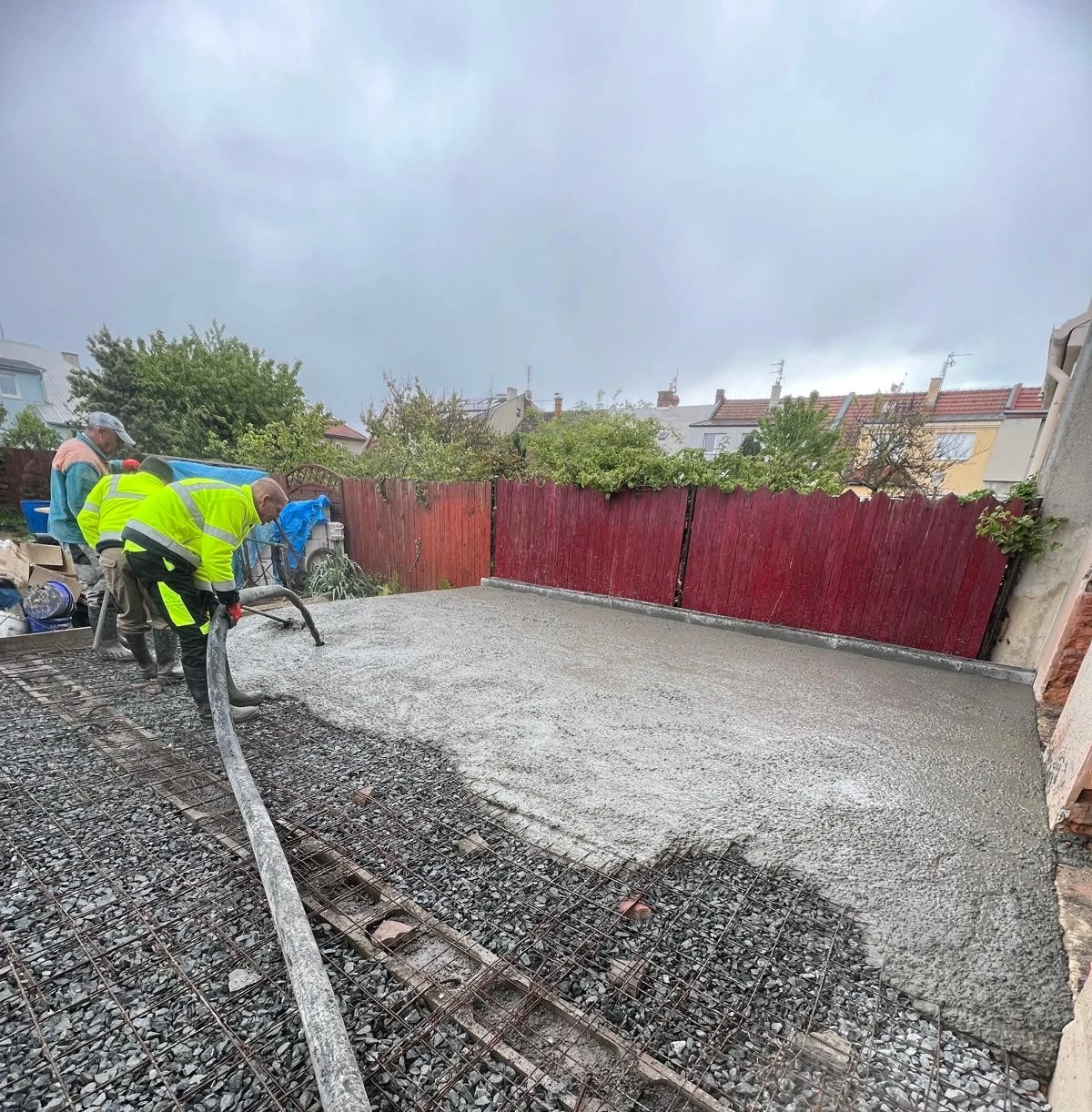 Betonáž restaurace terasa Olomouc