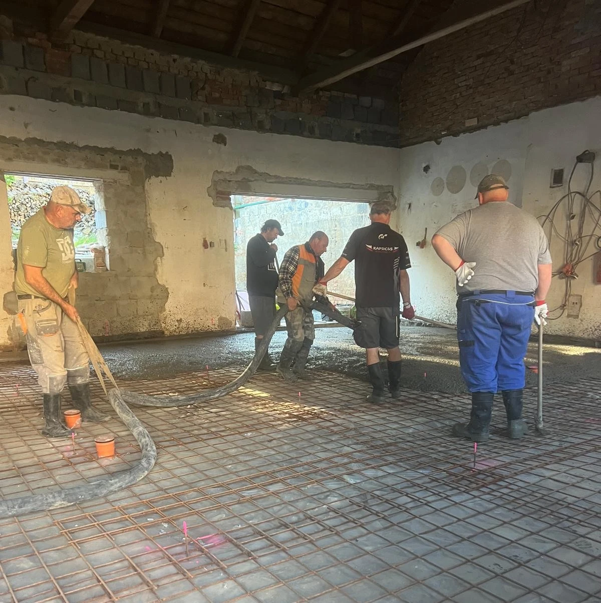 Leštěný beton autoservis Hodolany