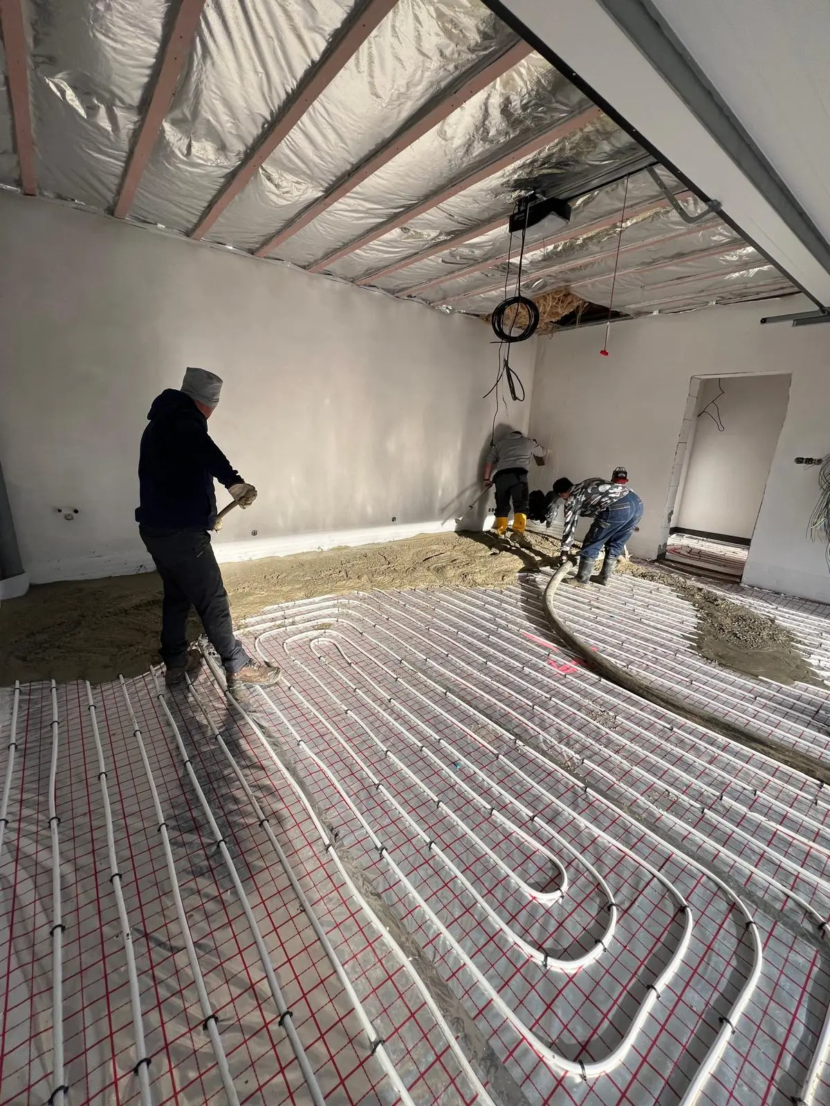 Leštěný beton v garáži Frýdlant